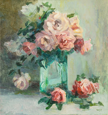 Vagıf İbrahim imzalı tablo — Yağlı Boya, 63×59 cm, 15.000 TL müzayede satışı