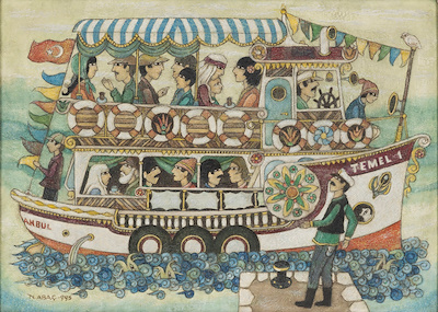 Nuri Abaç imzalı tablo — Yağlı Boya, 50×70 cm, 1.450.000 TL müzayede satışı