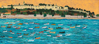 Muhsin Kut imzalı tablo — Yağlı Boya, 40×90 cm, 275.000 TL müzayede satışı