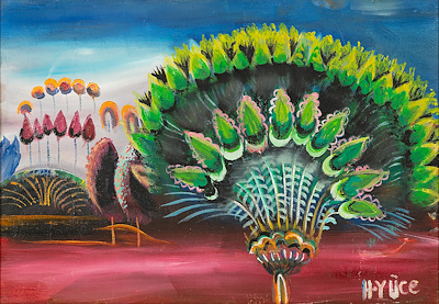 Hüseyin Yüce imzalı tablo — Yağlı Boya, 35×50 cm, 40.000 TL müzayede satışı