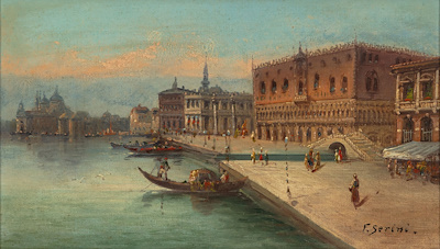 F.serini imzalı tablo — Yağlı Boya, 18×30 cm, 90.000 TL müzayede satışı